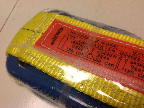Liftall UU1803DX4 Polyester Type UUl 803d 3&#034; x 4&#039; Web Sling