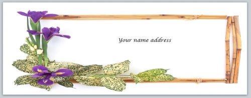 30 personalized return address labels flower buy 3 get 1 free (bo545) for sale