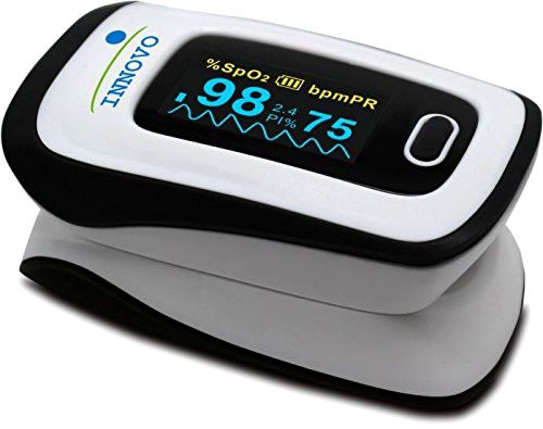 New fingertip pulse oximeter with plethysmograph and perfusion index monitor for sale