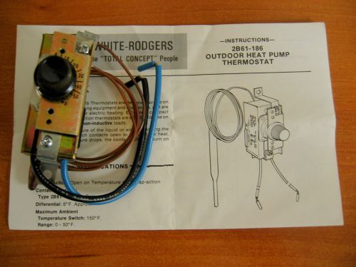 White-Rodgers Outdoor Heat Pump Thermostat 2B61-186