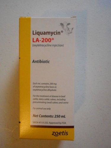 Liquamycin LA-200 Antibioti Zoetis 250 ml for treatment of disease in CATTLE NEW