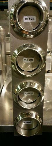 Sertek stainless steel 4 cup countertop cup dispenser, 8 - 44oz, slr-r-4ss for sale