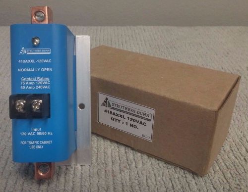 Struthers-Dunn 418AXXL 120VAC Relay 120VAC 75A SPST-NO - NEW - FREE SHIPPING