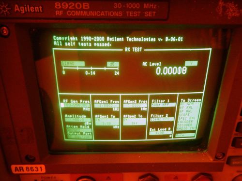HP Agilent Keysight 8920B RF Communications Test Set**Loaded With Options**