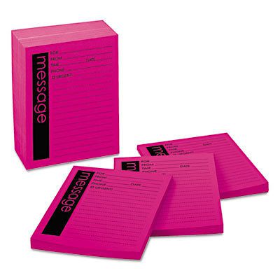 Self-Stick Message Pad, 4 x 5, Pink, 50-Sheet, 12/Pack, Sold as 1 Package