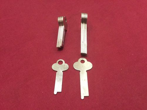 Yale by Ilco Flat Steel Key Blanks, 1224F/1224L/1225D/1370, Set of 11 -Locksmith