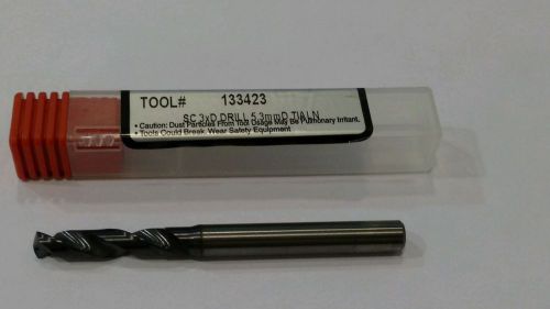 STM NEW 5.3mm TiALN Carbide Drill