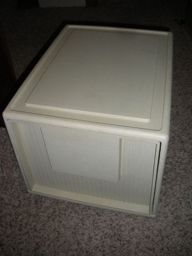 Vintage Tuf-file by Staco Plastic File Cabinet Drawer - Light Brown/Tan