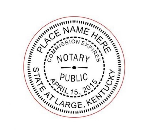 For KENTUCKY Imprue ROUND NOTARY SELF INKING RUBBER STAMP