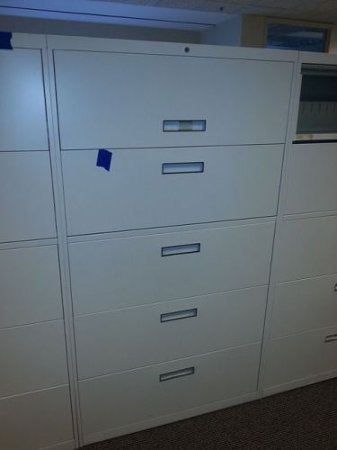 STEELCASE 36&#034;W 5 DRAWER LATERAL FILES