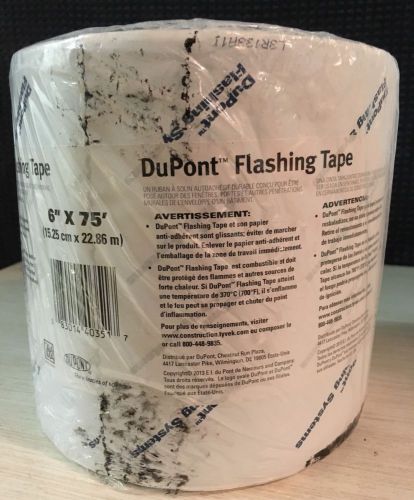 Dupont 6&#034; x 75&#039; dupont flashing tape free shipping! for sale