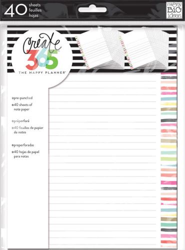 me&amp;my BiG ideas Create 365 The Happy Planner™ Note Paper - LIVE LOUD - 40 shts