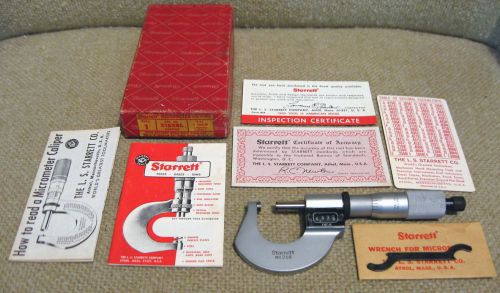 Starrett 0-1&#034; digital carbide anvils no. 216xrl / 216 machinist micrometer for sale