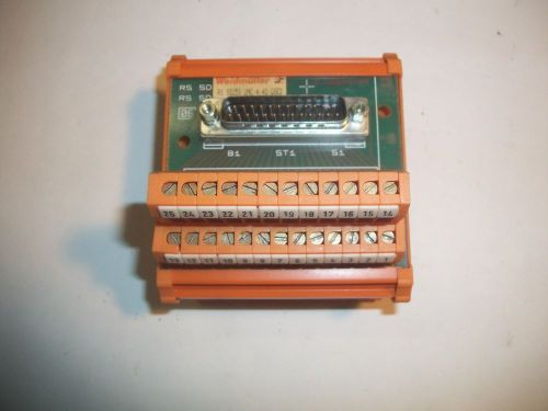 WEIDMULLER RS SD25S UNC 4.40 GSED INTERFACE MODULE DSUB 25PIN TO 25 TERMINAL