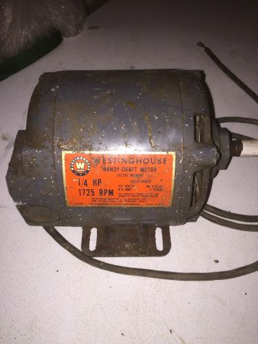 Westinghouse 1/4 HP AC Motor 1725 RPM 4.9 amp  1/2&#034; Shaft With Base