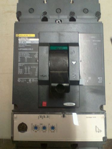 Square d schneider powerpact  ld400 ldp36400u33xlc 400 amp 600v circuit breaker for sale