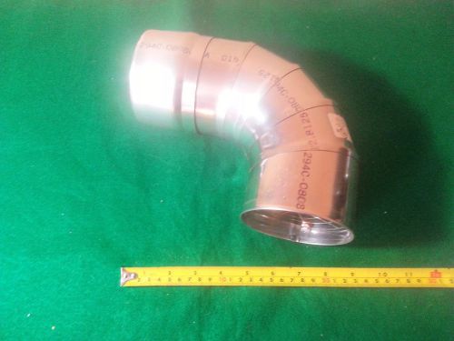 Heat-fab 9414term 4&#034;saf-t vent seal 90, screen elbow termination, stainless for sale