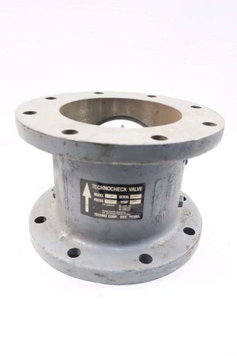 NEW TECHNO 8 IN STEEL FLANGED CHECK VALVE D530980