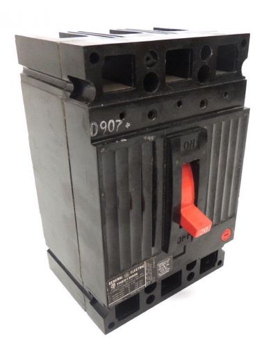 GE THED 20A Circuit Breakers 3-Pole 600V Molded Case THED136020 W/ Shunt Trip