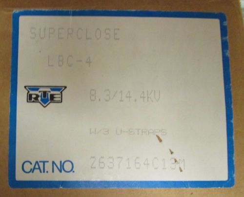 RTE LBC-4 200 Amp SUPERCLOSE 8.3 14.4 KV Transformer Junction 2637164C13M