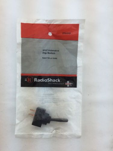 RadioShack SPST Automotive Flip Switch- BLACK