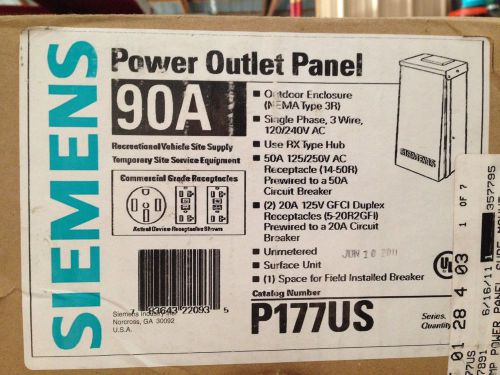 Siemens P177US Power Outlet Panel
