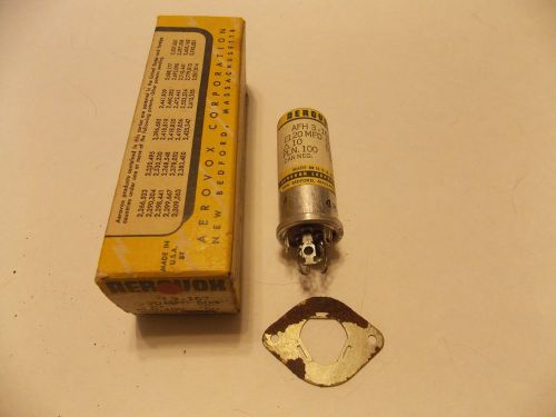 Nib unused vintage aerovox capacitor afh3-157 20mfd 500v 20 mfd 500 v for sale