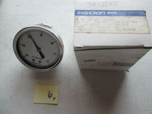 New in box ashcroft industrial duralife gauge 25 1009 swl 02b 2 12&#034; (199-1) for sale