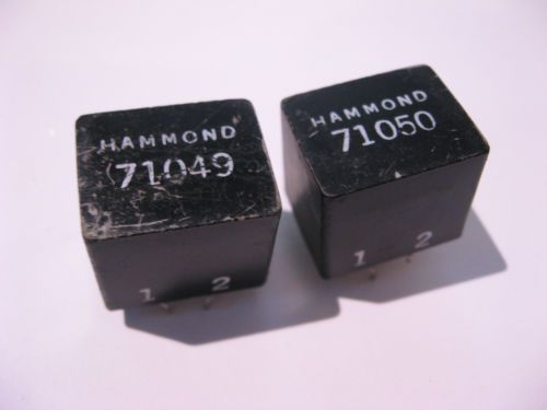 Signal Transformers Hammond 71049 71050 PCB Mount Potted - Used Pulls Qty 2