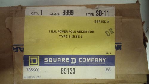 SQUARE D 9999 SB-11 NEW IN BOX SEE PICS 1 NO POWER POLE SIZE 2 STARTERS #A55