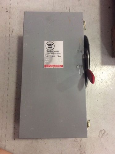 Westinghouse Heavy Duty Safety Switch RHUN361 30 Amp 600 Volt  Non Fusible 3R