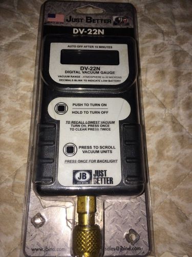 JB Industries JB DV-22N Digital Vacuum Gauge HVAC NIB