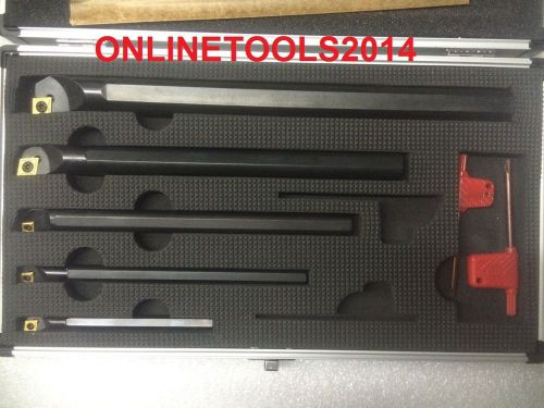 New .315&#034; 3/8&#034; 1/2&#034; 5/8&#034; 3/4&#034; sclcr indexable boring bar set ccmt insert boxed for sale