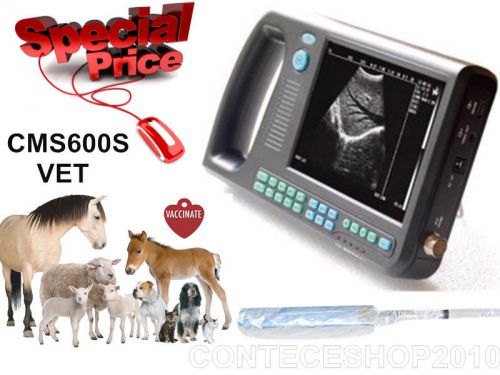 CONTEC Digital Handheld Palm Smart Veterinary Scanner + USB, 6.5M Rectal Probe
