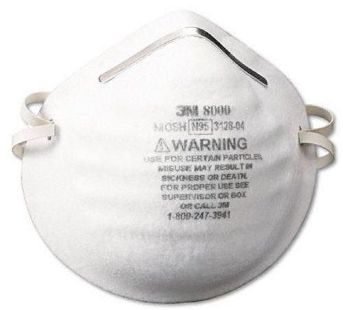 New 3M 8000 Particle Respirator N95 30-Pack