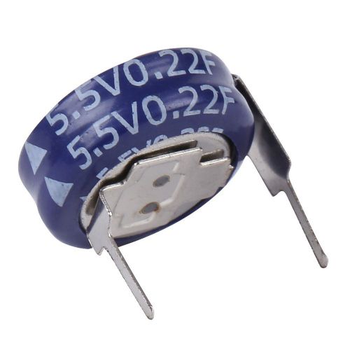 5PCS/lot  CSDWELL Coin Super Capacitor 0.22F 5.5V Ultra capacitor H Type