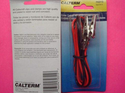 ALLIGATOR CLIP CLAMPS ELECTRICAL PRIMARY CABLE WIRE COLOR CODED TEST LEADS 30&#034;