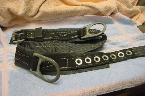Miller  Safety  Belt, 3-Inch Webbing.model  2 NA / BLK   LARGE.  USED. 2 D RINGS