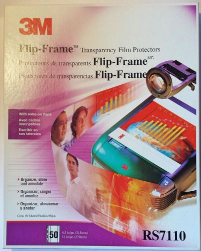 3M™ Professional Flip-Frame™ Transparency Protectors RS7110 50ct Box