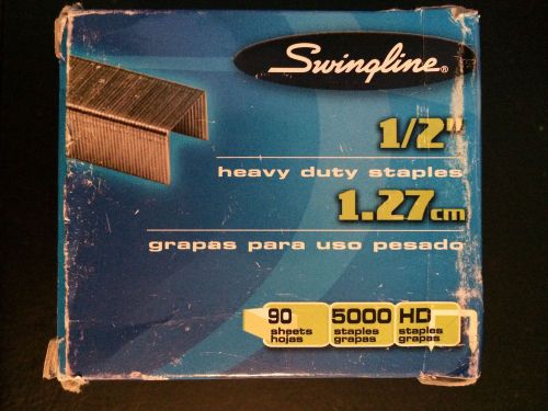 Swingline 79392 Staples For Heavy-Duty Staplers,1/2&#034; L, 5000/BX open box