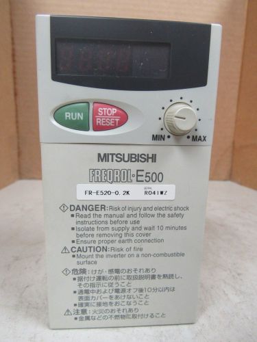 MITSUBISHI INVERTER FREQROL E500 FR-E520-0.2K FRE5200.2K 0.2kW 1.5A 1.5 AMP A