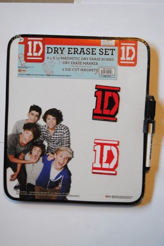 1D One Direction Magnetic Trim Dry Erase Board Memo Board, Pen &amp; Die Cut Magnets