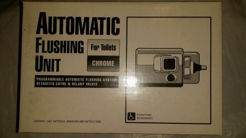 Chrome Automatic Flushing Unit_Programmable Automatic Flusher For Toilets