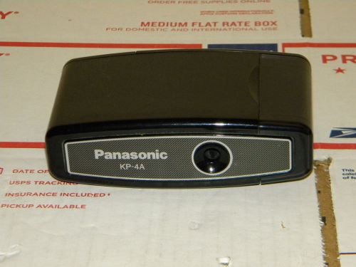 PANASONIC KP-4A Portable Pencil Sharpener Black, Battery, Travel, Office