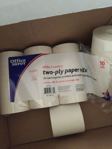 Two-Ply Paper Rolls, 2 3/4&#034; x 85