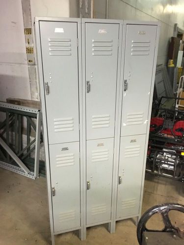 Penco lockers , used 12&#039; wide x 18&#034; deep x 36&#034; tall , 6 openings/set , 78&#034;tall for sale