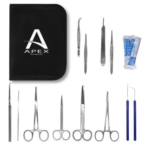 Premium Science Lab Dissection Kit w 5 Scalpel Blades &amp; Carrying Case, New