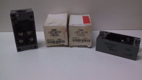 LOT OF (2) NEW OLD STOCK CUTLER-HAMMER LIMIT SWITCH 5 TERMINAL RECEPTACLES E50RA
