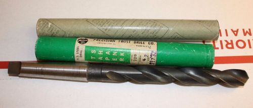 One 21/32” - mt#2, morse taper #2 drill bit – new for sale