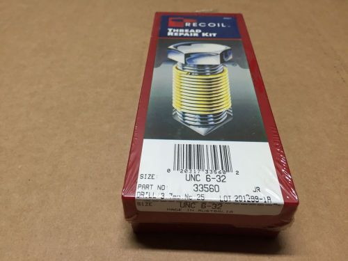 Recoil thread repair helical kit unc 6-32 33560 for sale